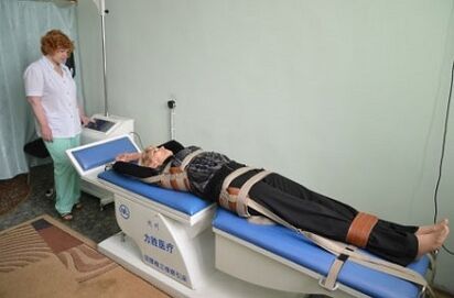 έλξη σπονδυλικής στήλης για θωρακική οστεοχόνδρωση